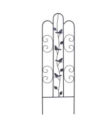 Black Birds Decorative Iron Trellis