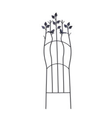 Black Leaves Decorative Iron Trellis
