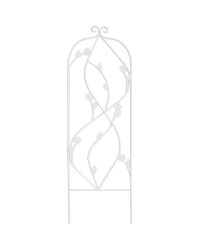 White Roses Decorative Iron Trellis