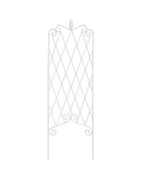 White Grid Decorative Iron Trellis