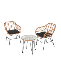 Gardenline Bamboo Effect Balcony Set