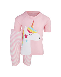 Kids Pink UV-Protection Swimwear
