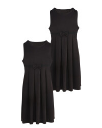 Black Jersey Pinafore 2 Pack