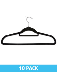 Kirkton House Black Flocked Hangers