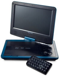 9" Portable DVD Player - Light Azure Blue