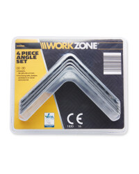 Workzone 90mm Bracket 4-Piece Set