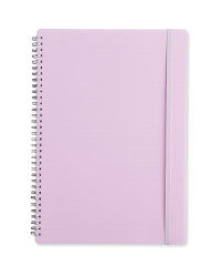 A4 Pink Spiral Bound Notebook