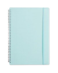 A4 Blue Spiral Bound Notebook
