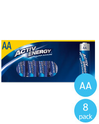 AA Activ Energy Batteries 8 Pack