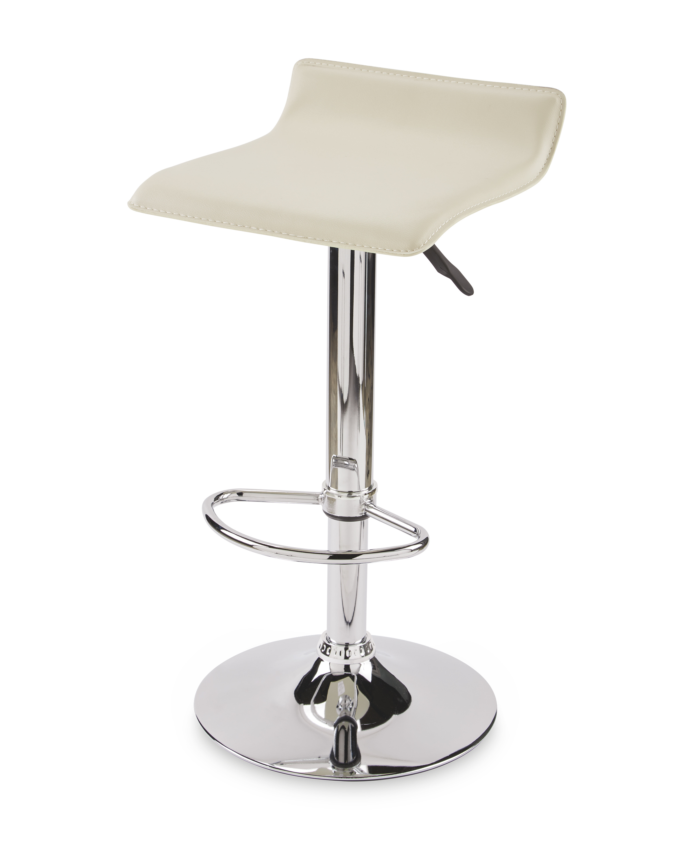 Padded Gas Lift Cream Bar Stool Aldi Uk