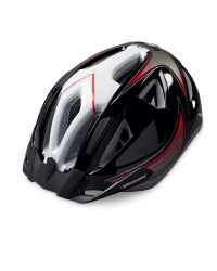 Adult Bike Helmet - Black / Red / White