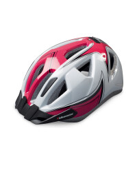 Adult Bike Helmet - White / Pink