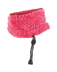 Adult Teddy Fleece Neck Warmer - Pink