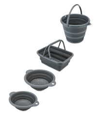 Adventuridge Grey Folding Dish Set