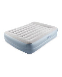 Double Airbed With Built In Pump - Beige/Grey