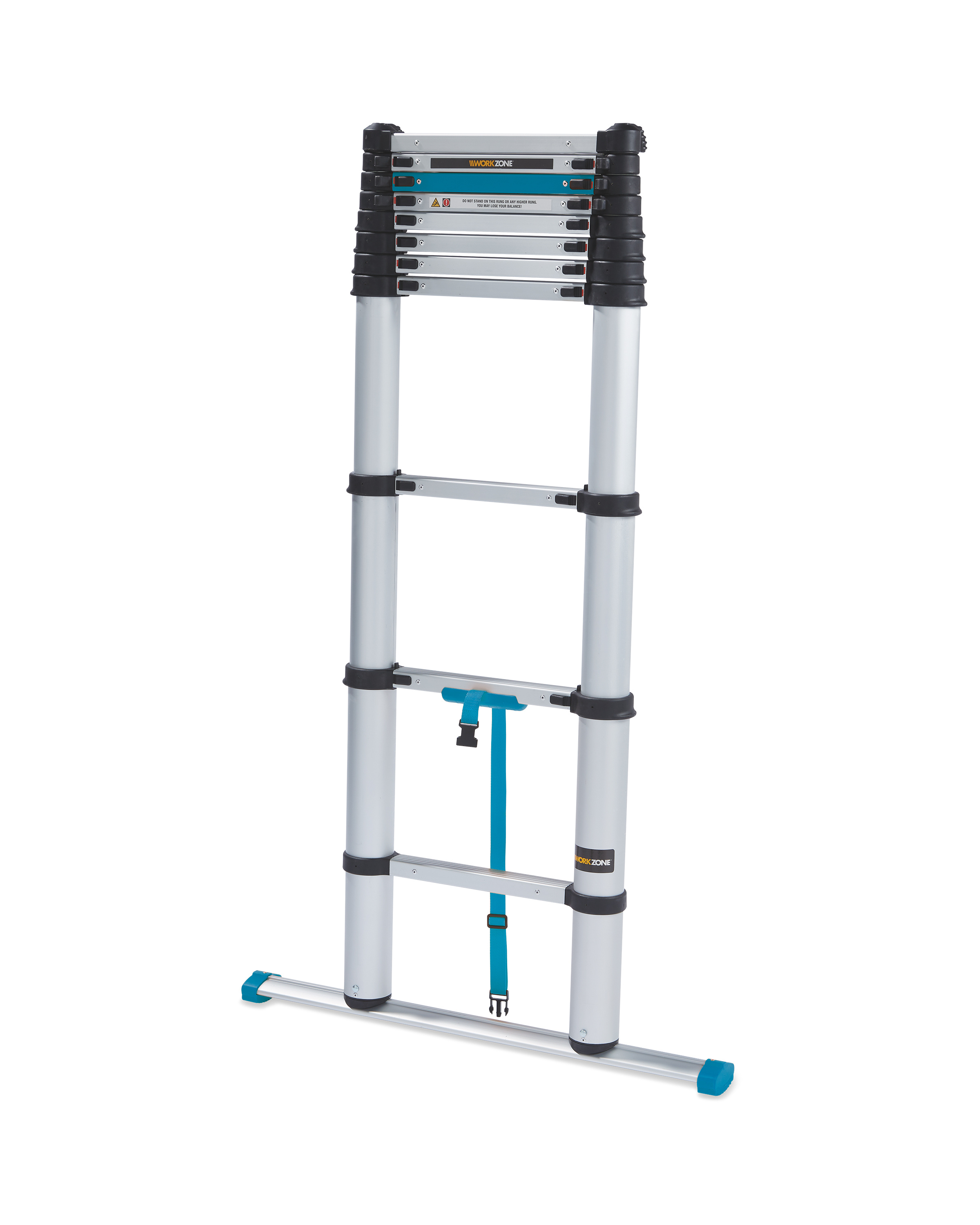 Correspondent Bestrating Maak avondeten Workzone Aluminium Telescopic Ladder - ALDI UK