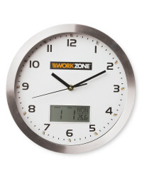 Workshop Wall Clock - Aluminium