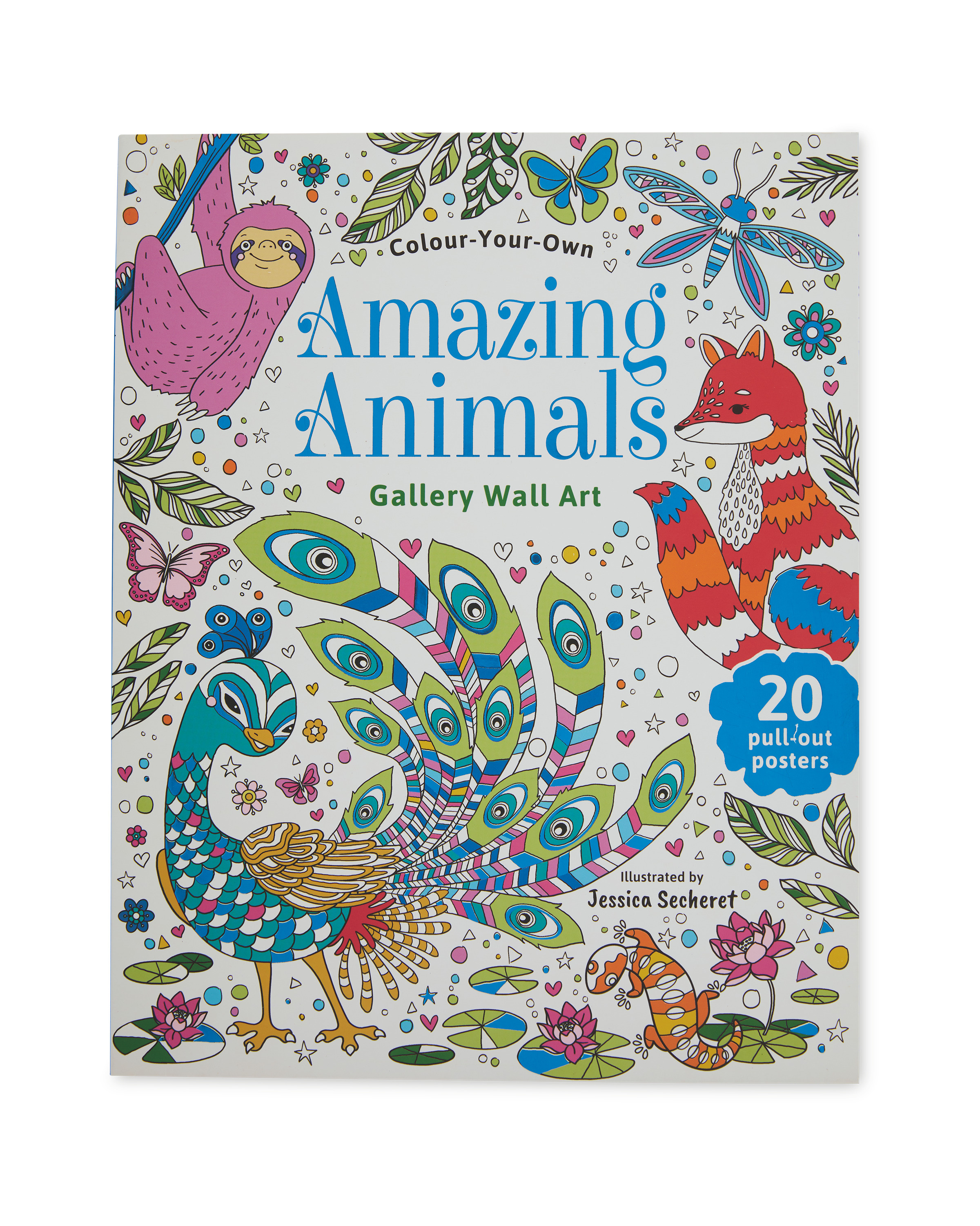 Coloring Books for Kids Awesome Animals: Awesome Patterned Animal Coloring Book for Kids Aged 7-77 [Book]