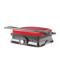 Ambiano 3 in 1 Panini Press - Metallic Red
