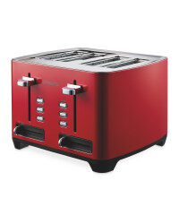Ambiano 4 Slice Toaster - Red