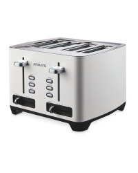Ambiano 4 Slice Toaster - White