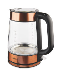 Ambiano Glass Kettle 1.7L - Copper