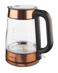 Ambiano Glass Kettle - Copper
