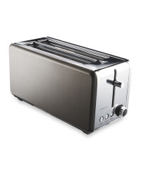 Ambiano Premium Long Slot Toaster - Gunmetal