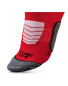 Ankle Length Cycling Socks - Hibiscus & White
