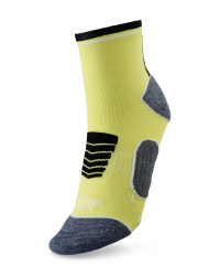Ankle Length Cycling Socks - Yellow & Black