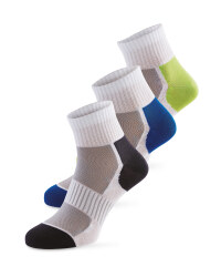 Ankle Socks 3 Pack - green/blue/black