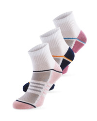 Ankle Socks 3 Pack - pink/blue/rose