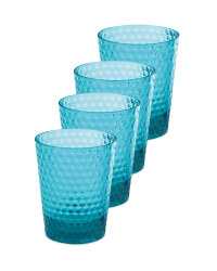 Aqua Picnic Tumblers 4 Pack