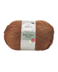 So Crafty Aran Knitting Yarn - Brown