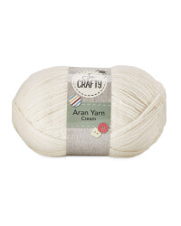 So Crafty Aran Knitting Yarn - Cream