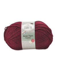 So Crafty Aran Knitting Yarn - Fuschia