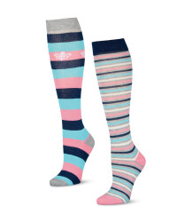 Striped Knee High Riding Socks