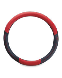 Auto XS Steering Wheel Cover - Red