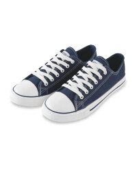 Avenue Ladies' Canvas Trainer - Navy