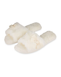 Avenue Ladies' Pamper Slippers - Cream