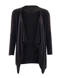 Avenue Ladies' Waterfall Cardigan - Black
