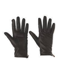 Avenue Ladies' Zip Leather Gloves