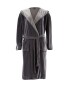 Avenue Ladies' Velvet Dressing Gown - Grey