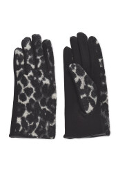 Avenue Ladies Leopard Print Gloves