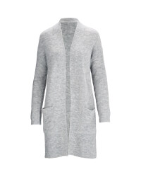 Avenue Ladies' Longline Cardigan - Grey