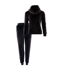 Avenue Ladies Loungewear Set - Black