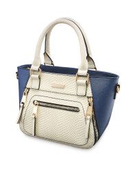 Avenue Ladies' Mini Tote Bag - Navy/Cream