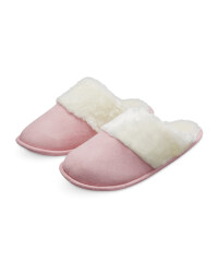 Avenue Ladies Mule Slippers - Pink