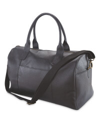 Avenue Leather Holdall - Black