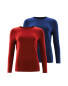 Avenue Long Sleeve T-Shirt 2 Pack - Red/Blue